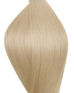 Human secret tape in hair extensions UK available in #60B platinum ash blonde pearl glow