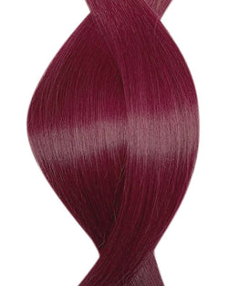 Human micro ring hair extensions UK available in #37 plum royal berry