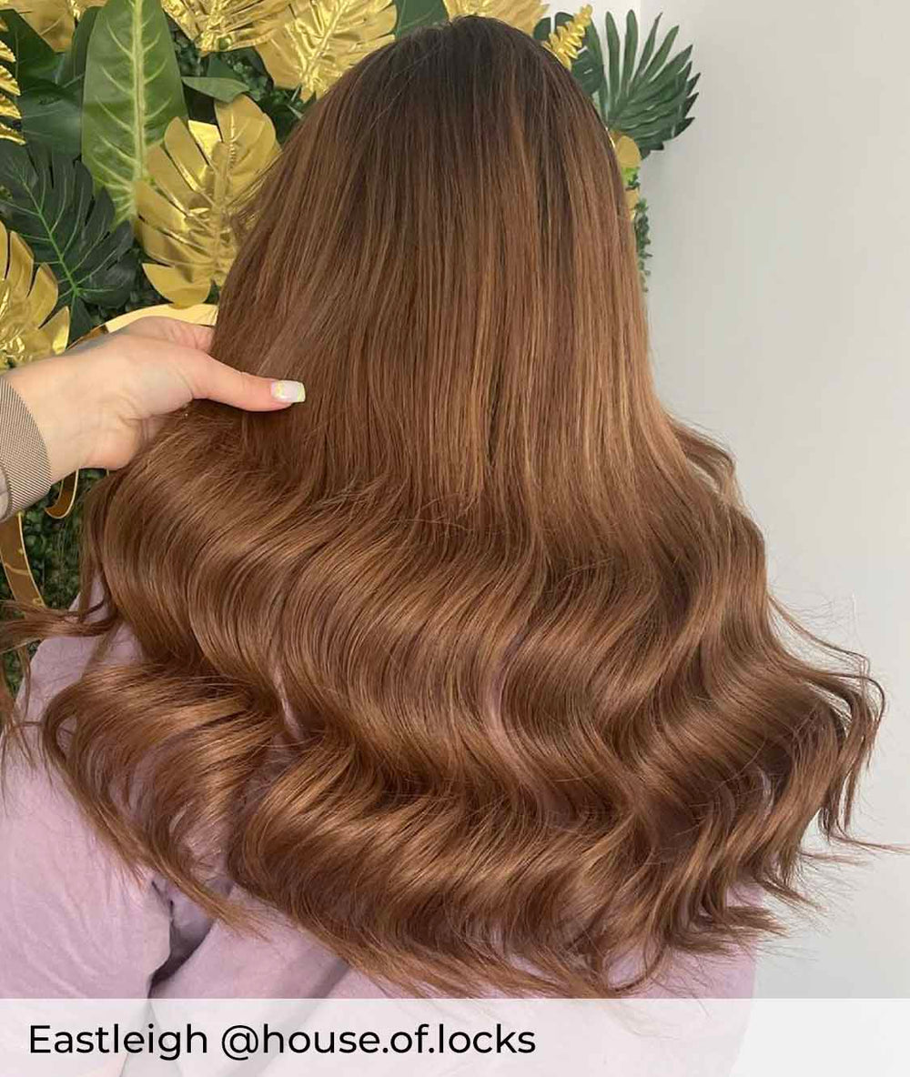 Medium Brown Micro Ring Hair Extensions Milk Chocolate 4 Viola Hair Extensions