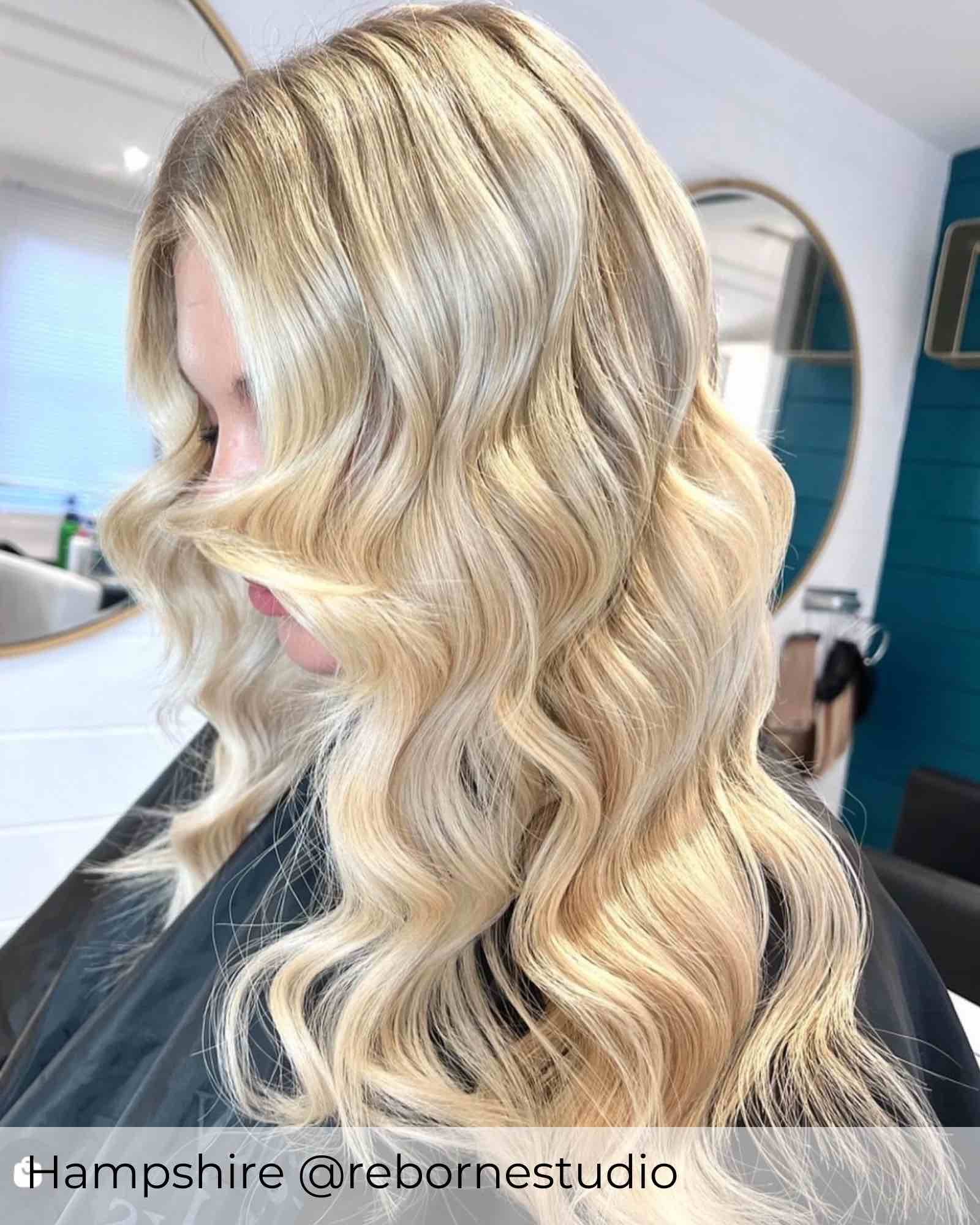 Long blonde hair popular extensions