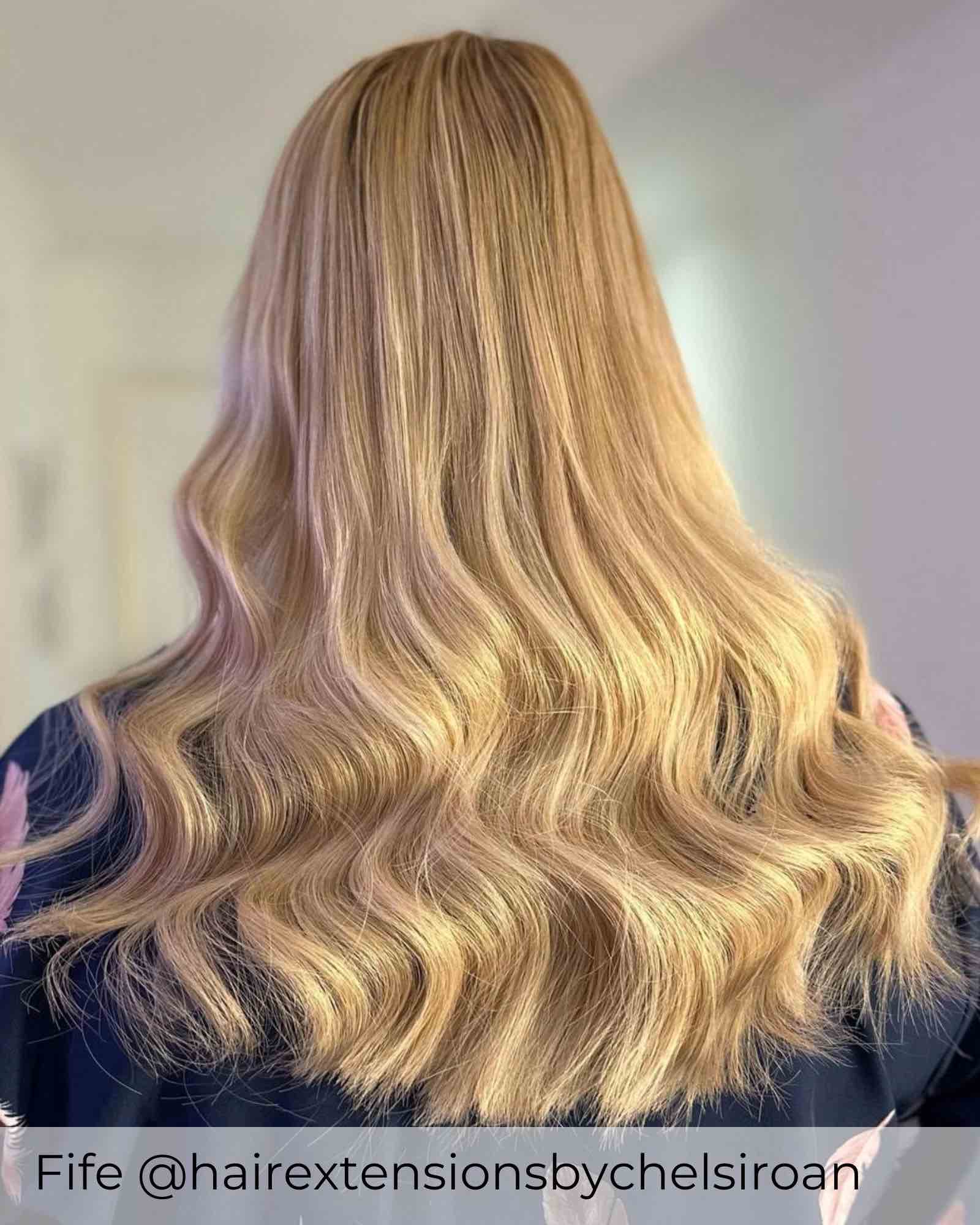 17 Sunrise Blonde Micro Ring Hair Extensions